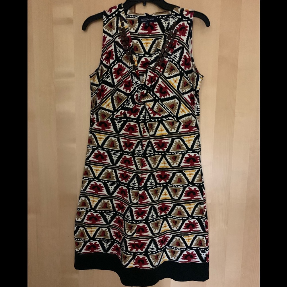 Jones New York Dress sleeveless knee length sz SM